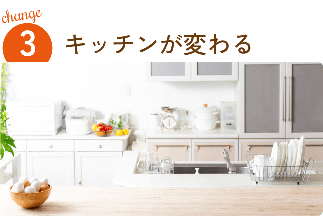 キッチンが変わる